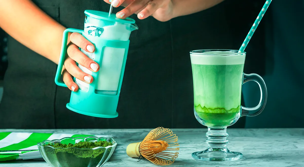 Матча латте в домашних условиях: вкусный рецепт приготовления зелёного напитка с молоком