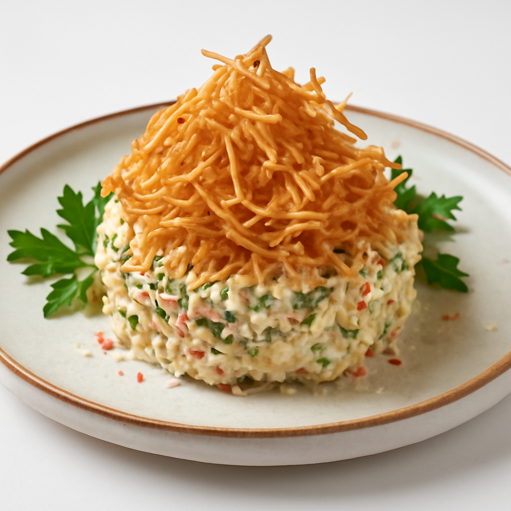 Хрустящий картофельный салат с йогуртовым соусом: вкусный рецепт на обед или ужин