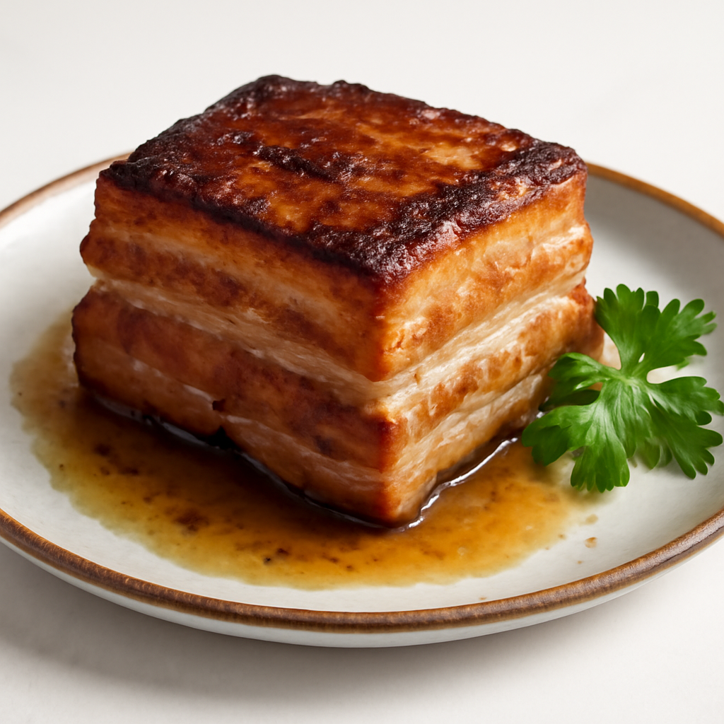 Свиная грудинка на сковороде: вкусный рецепт с соевым и устричным соусом