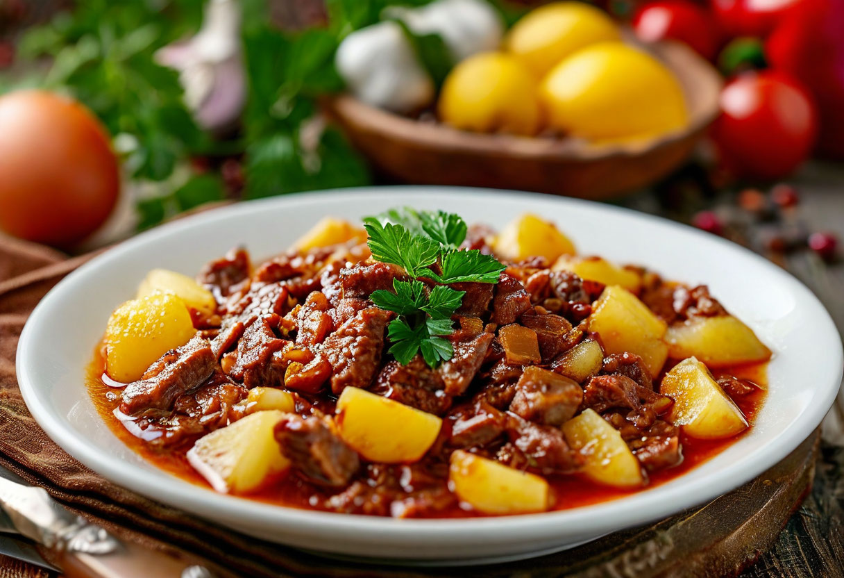 Мясная солянка