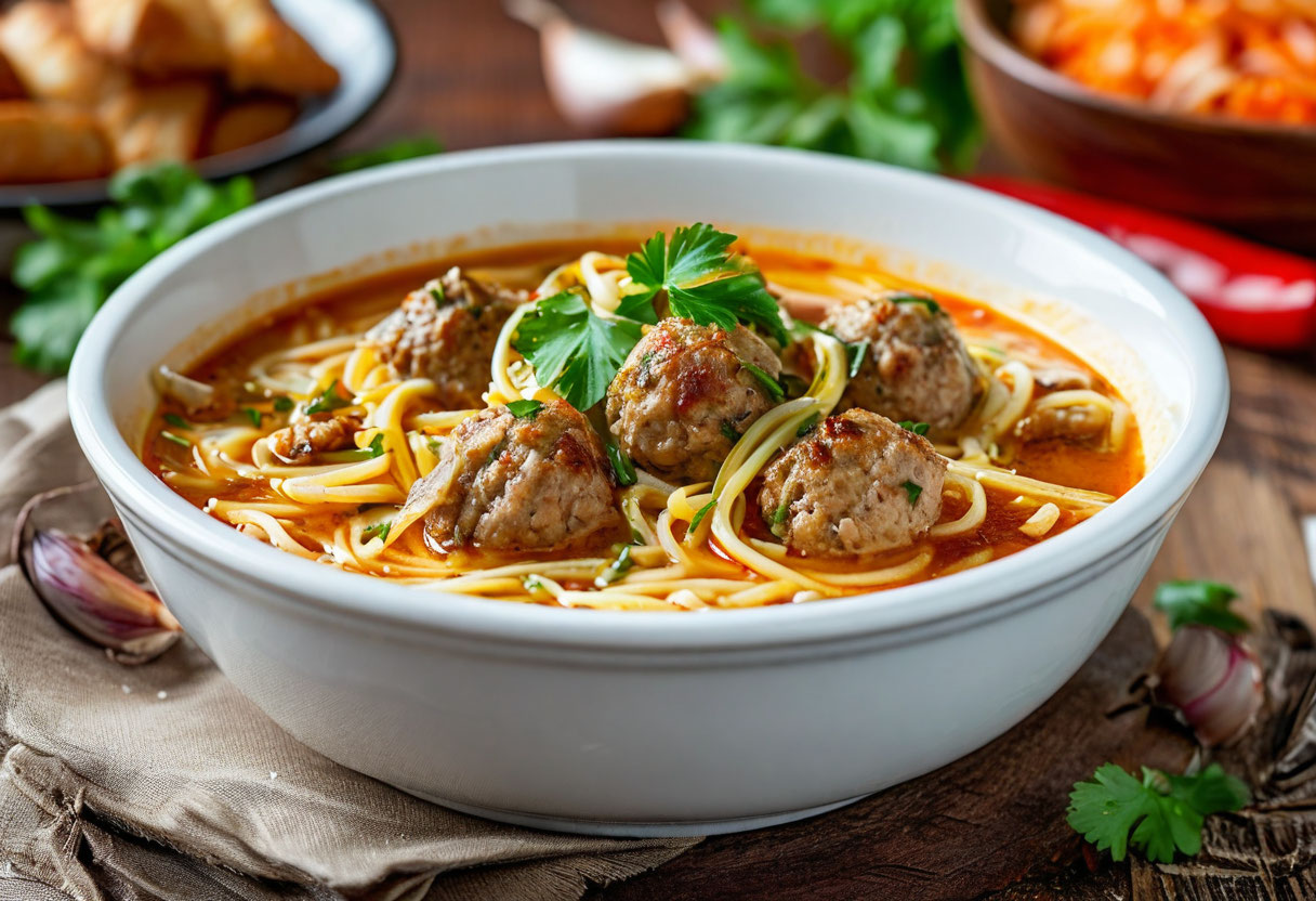 Суп с фрикадельками